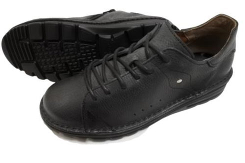 【TODAY'S 7091 ブラック】スムースレザーサイドジップスニーカー レディース